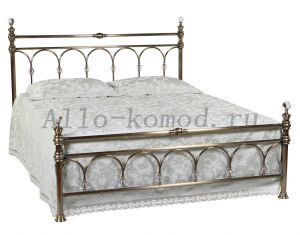 Кровать двуспальная с кристаллами 9801 L MK-2210-AB ― Алло-Комод