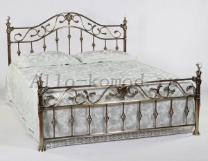Кровать двуспальная с кристаллами 9906  MK-2213-AB ― Алло-Комод