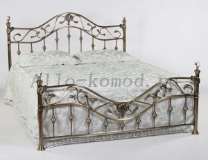 Кровать двуспальная с кристаллами 9907 L  MK-2214-AB ― Алло-Комод
