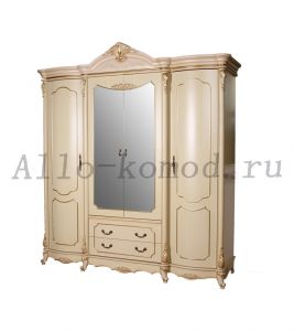 Шкаф 4-х дверный без зеркал "Виктория" 3136 MK-3005-BG  ― Алло-Комод