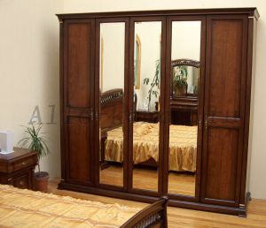 Шкаф 5- дверный с 3-мя зеркалами "Нотти" "WARDROBE" MK-1719-DN 9901 ― Алло-Комод